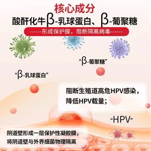 京赫抗HPV病毒生物蛋白敷料妇科专用 3周期60支60天用量【重度炎症】
