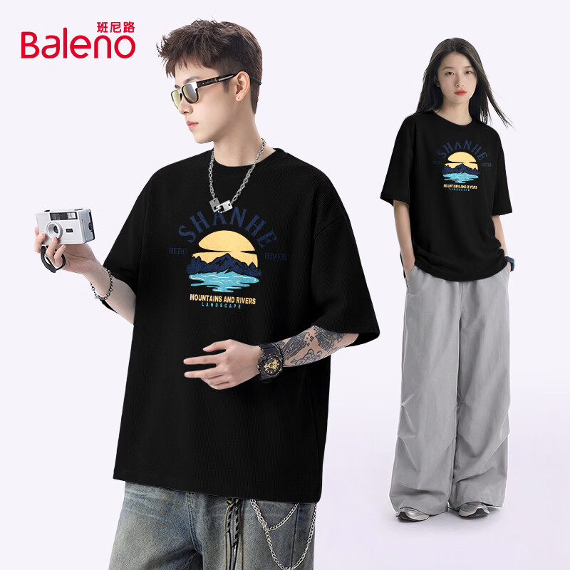 ����·��Baleno��Բ�������ʿ�ļ���������ɴ���Ȥζӡ�����м����л����T���� �������-��#JPBɽ��D 5XL 59.9Ԫ