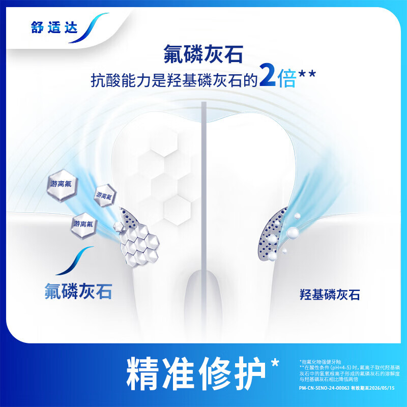 舒适达抗敏感套装 多效牙龈护理 含氟防蛀牙膏 减少牙斑菌 缓解敏感护龈 牙龈护理套装300g