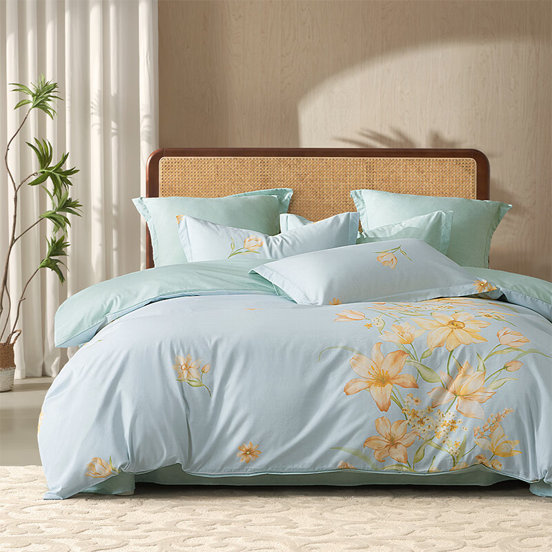 ˮ�Ǽҷ� ����˿ ȫ��ӡ�������� 1.5�״� ����200*230cm ������ 123.8Ԫ �����ֿۼ۸����