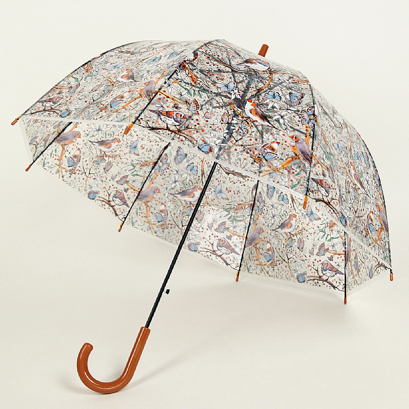 【旗舰自营】花窗伞雨伞女新款印花泡泡伞拱形伞芭蕉叶豹纹鸟自动长柄
