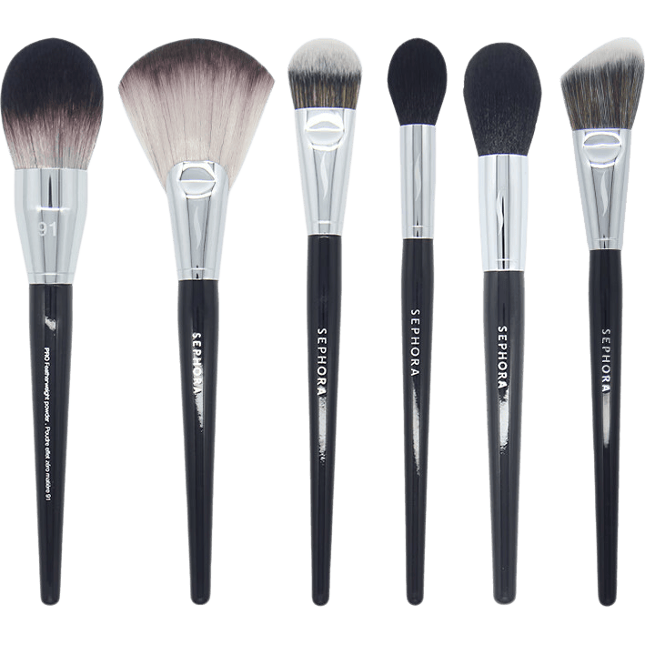 絲芙蘭（SEPHORA）/ 91散粉49側影79腮紅90號高光15號眼影眼部化妝刷正品 鉆石型粉底刷 人造纖維