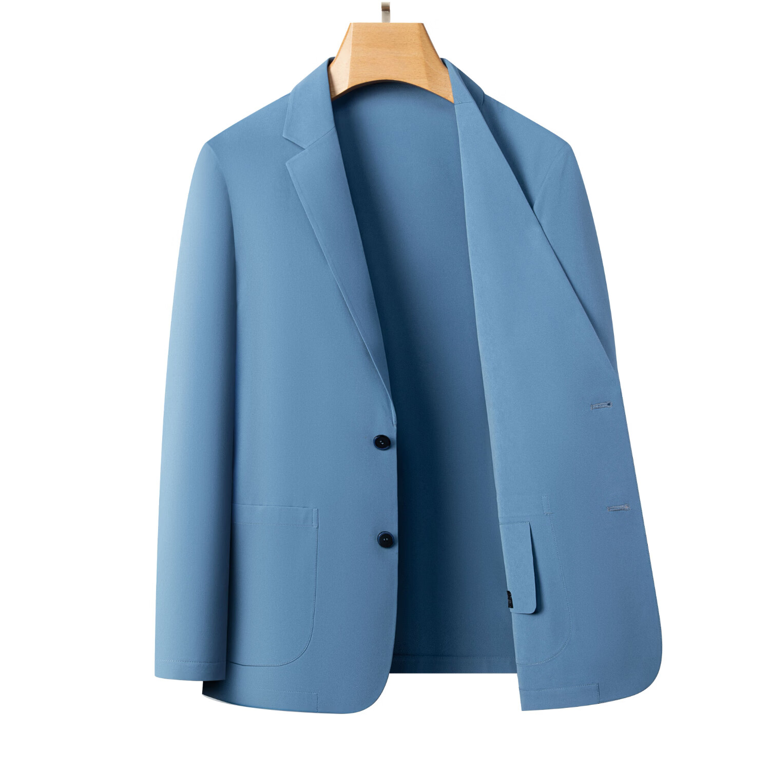 凡客诚品【雷军同款】夏季超薄休闲西服套装商务正装新款高级感 浅蓝色 4XL