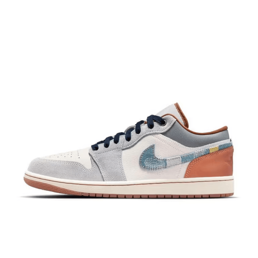 NIKE男鞋AJ1 白黑蓝 防滑耐磨低帮复古休闲鞋运动鞋篮球鞋FZ5042-041 FZ5042-041 42.5