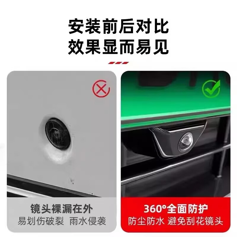 仆亿适用魏派摄像头保护盖蓝山拿铁高山摩卡VV7VV6前后360摄像镜头罩 魏派【高清摄像头保护盖】1个装