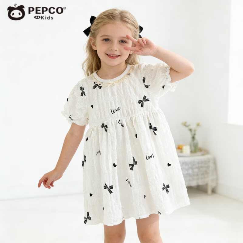 С�����ɣ�PEPCO��ins������Ůͯ����ȹ�ļ��¿���黨���乫��ȹ����a���Ŀ�ͯȹ HY��ܽȹ-������ 140 (��������125-135cm) 30.9Ԫ