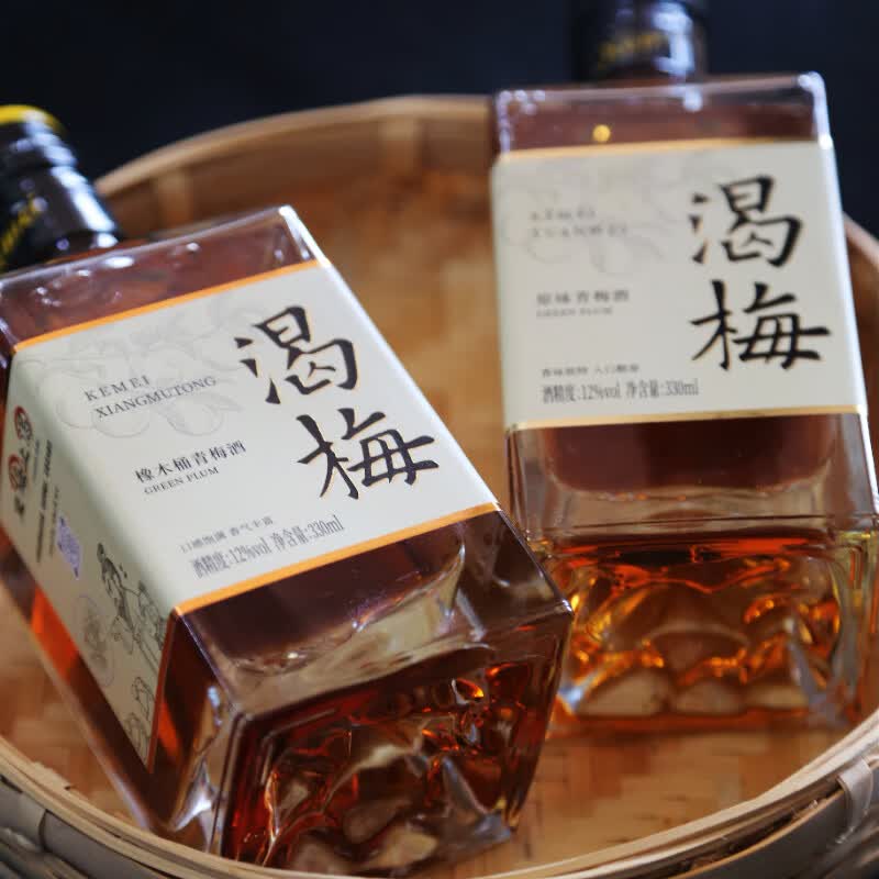 渴梅橡木桶青梅酒12度330ml单瓶微醺低度果酒聚会自饮