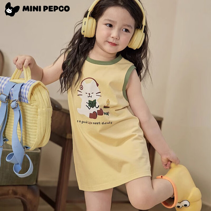 С�����ɣ�PEPCO��Ůͯ����ȹ�ļ��¿ͨ�ɰ��������Ĺ���ȹСŮ���д�ͯ��װȹ�� ���һ�-��ȹ 80 cm ��������65-75 26.9Ԫ