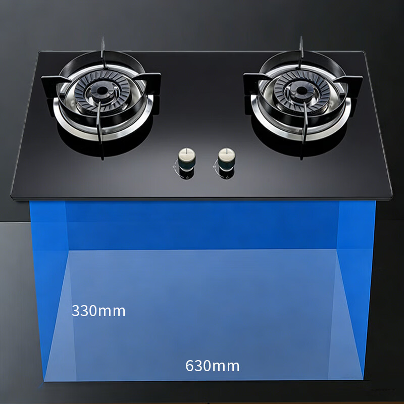 inyan迎燕炫火燃气灶具 双灶嵌入式煤气灶天然气台式猛火灶家用大火力一级能效厨房出租房用灶 液化气20Y 五环钢火盖+防风聚能+钢化玻璃 S3211