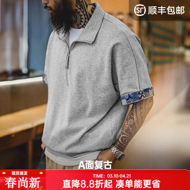 ���ǹ�װ��ʽ������ʿpolo������Ų�ӡ��boro��������з���T������ ǳ���� L 113.9Ԫ