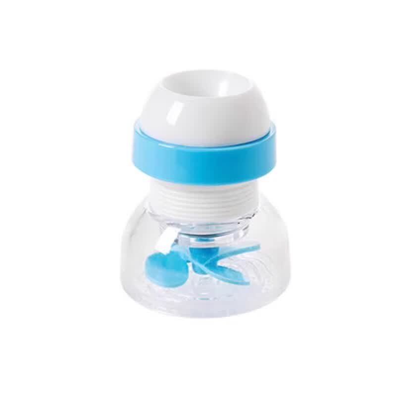 艾仕可（ASCOR）水龙头防溅花洒加长延伸器家用厨房净水器通用喷头节水过滤嘴 蓝色 2个装