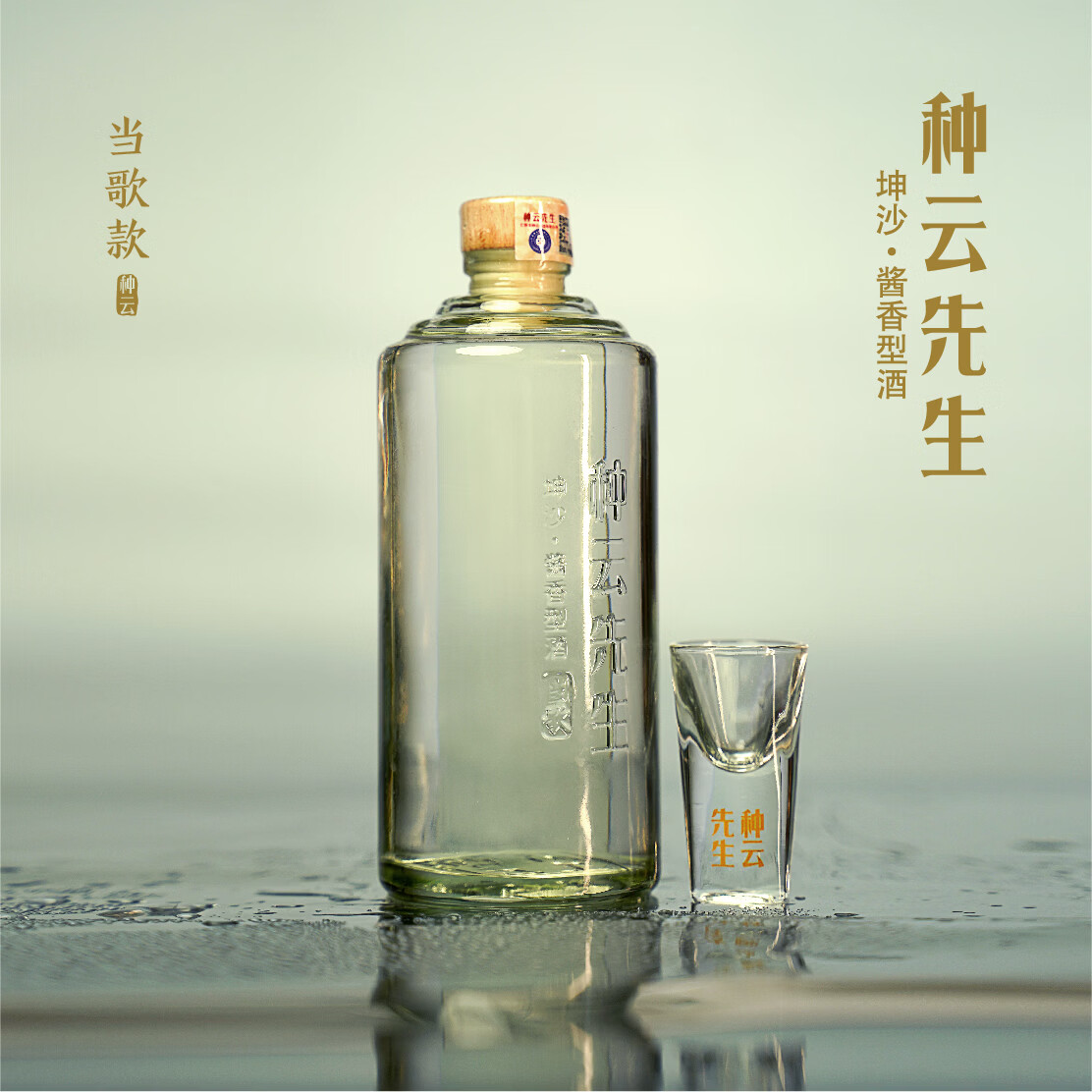 种云先生 当歌 纯粮坤沙酱香白酒茅台镇核心产区固态陈酿大曲坤沙老酒酱酒 53%vol 500mL 4瓶
