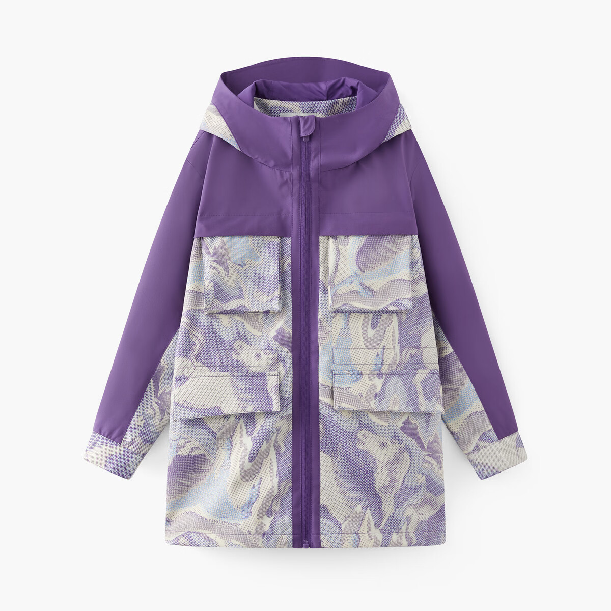 马骑顿【三防】MQD童装男童满版秋季新款儿童户外透气透湿风衣 花色 140