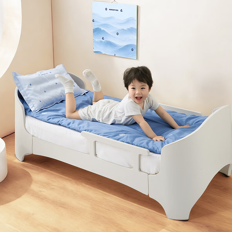 水星家纺幼儿园长绒棉抗菌床褥套·海滨畅游 幼儿园长绒棉抗菌床褥套·海滨畅游 60cm×135cm