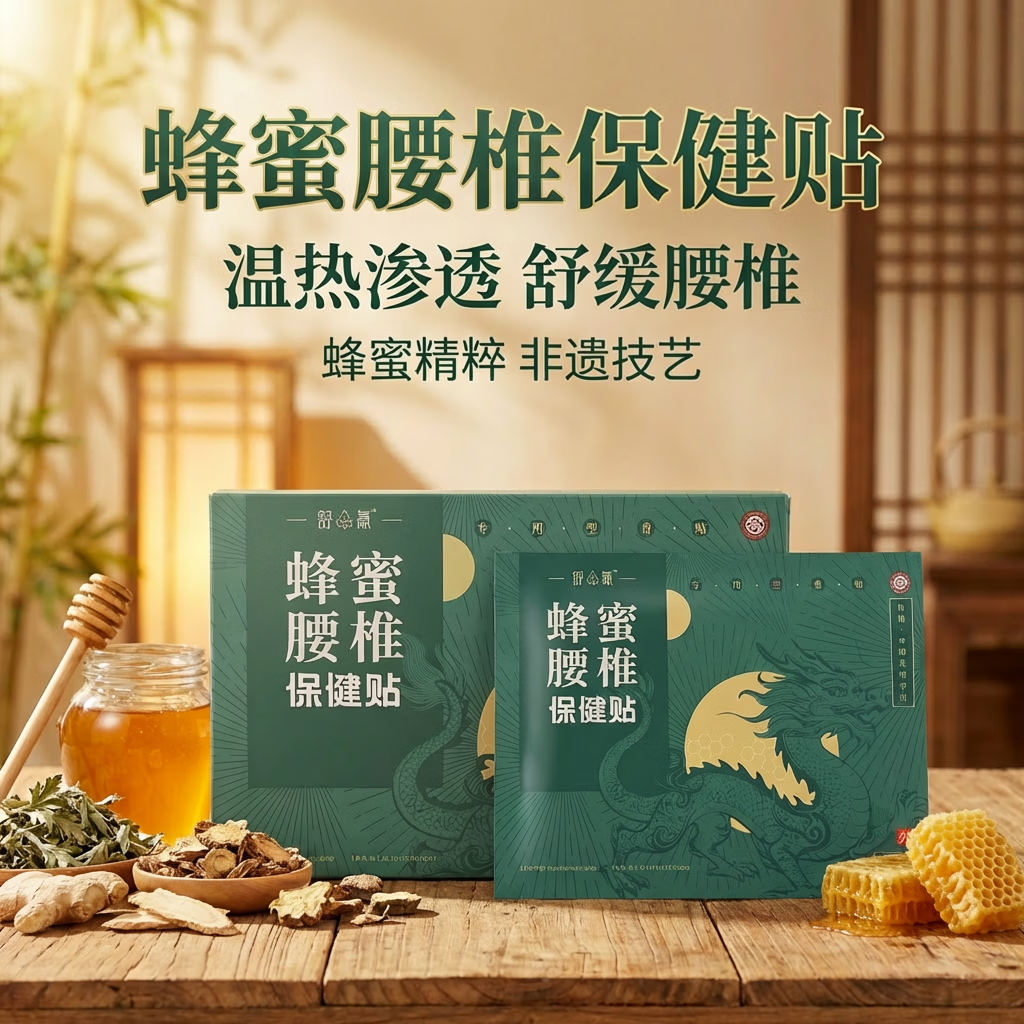 舒氪蜂蜜腰椎保健贴腰椎膏药贴疼痛贴纯草本萃取不含激素热熔胶 缓解装:1盒/6片 蜂蜜基质 纯草本萃取