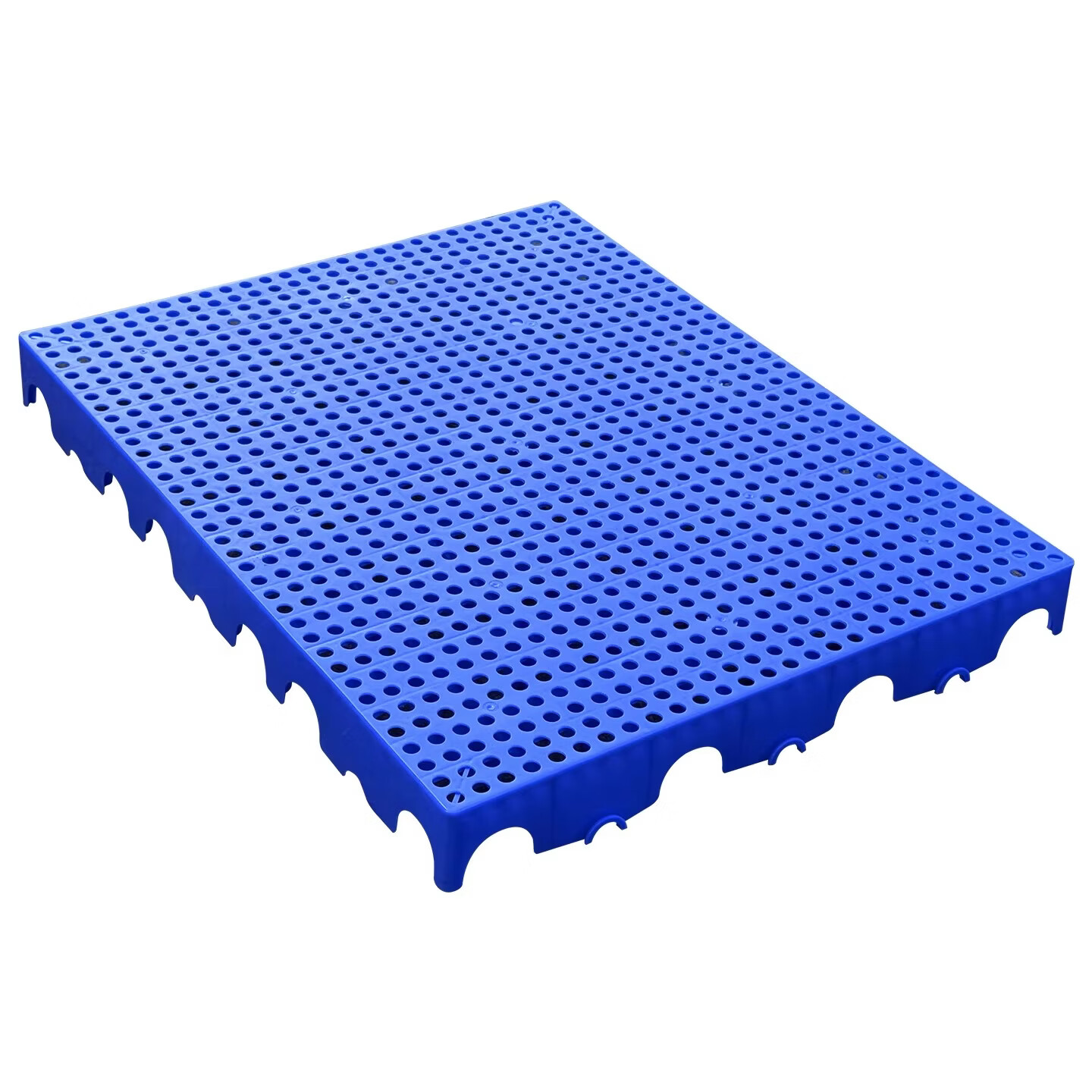 防潮板塑料板物流垫板网格防潮垫仓板狗笼垫冷库仓库货物防潮垫板 极速发货Δ加厚圆孔100*60*3cm绿色