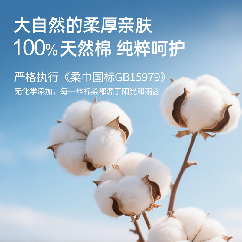 丽丽贝尔LilyBell一次性洗脸洁面巾加大加厚全棉柔巾抽取悬挂式 厚款 70抽 *3包