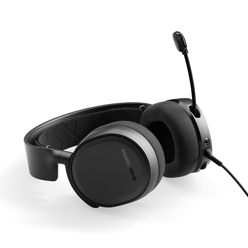 赛睿 (SteelSeries) Arctis 寒冰3 有线耳机耳麦 头戴式耳机 电竞游戏耳机 黑色