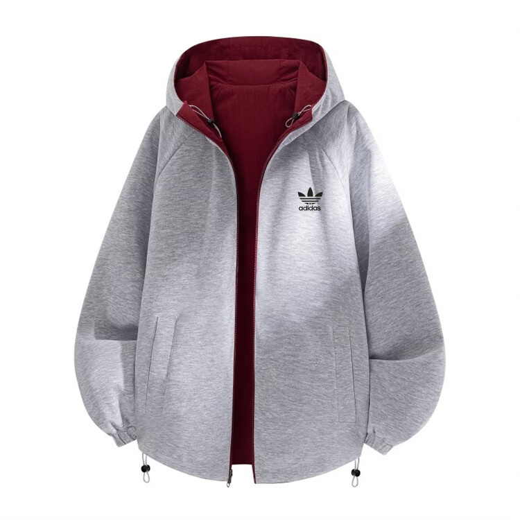 Y-3阿迪三叶草新款春秋季休闲运动连帽卫衣双面穿男女同款时尚百搭潮 藏蓝色 M 建议体重90~110斤