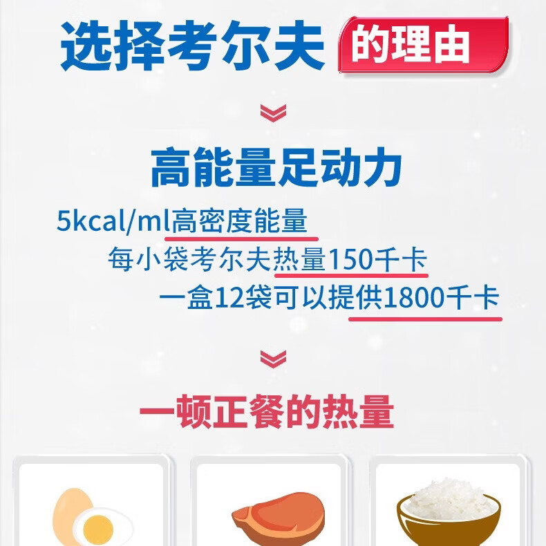考尔夫买一送一考尔夫能量补充液0磷0钾0钠0蛋白品营养补充剂30ml*12袋 360ml*6盒 (买6送6 实发12盒)