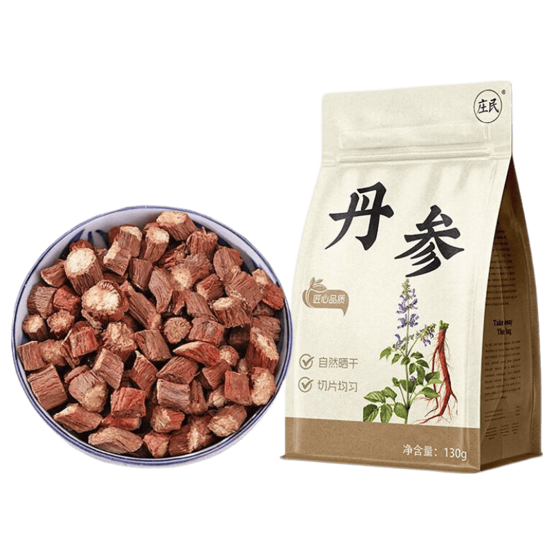 莊民丹參130g紫丹參特級(jí)野生新貨丹參無(wú)硫丹參段泡水喝藥食同源 莊民精選紫丹參段手工挑選 高端 130g*1袋 莊民高品質(zhì)丹參【520g*1袋】通絡(luò)