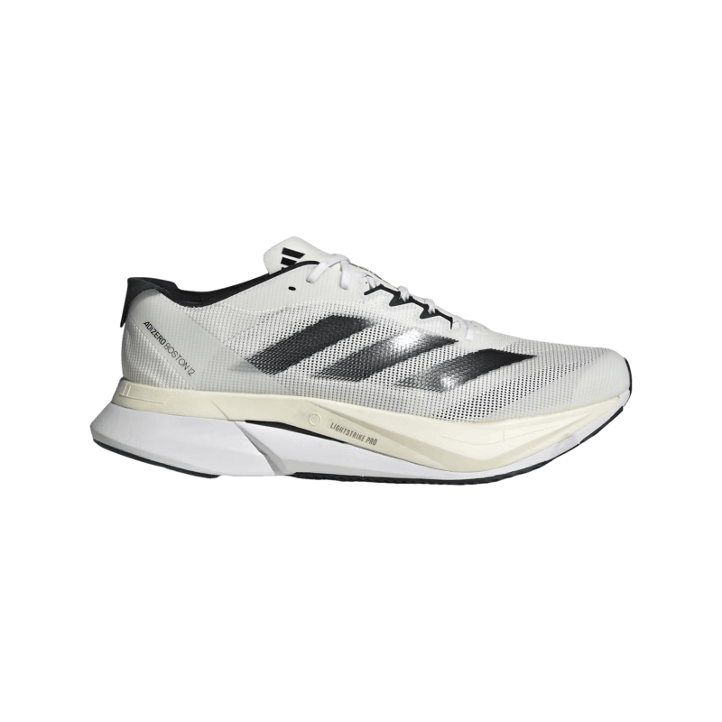 adidas ADIZERO BOSTON 12超轻马拉松玻纤柱专业竞训跑鞋阿迪达斯   白色/黑色   41