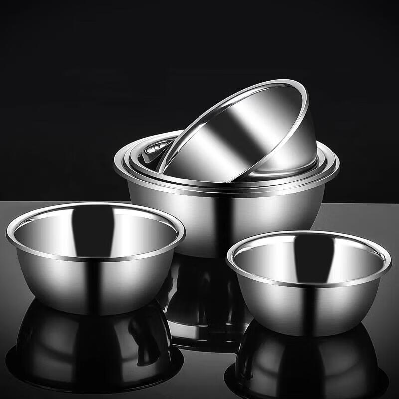 盆子不锈钢食品级盆家用厨房打蛋和面盆洗 买1+一32CM【到手2个盆】 1ml