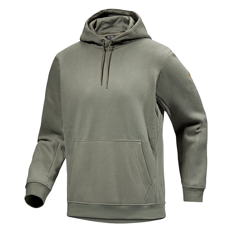 始祖鸟（ARC'TERYX） Emblem Fleece Hoody连帽抓绒保暖卫衣 男款 粮草绿 M