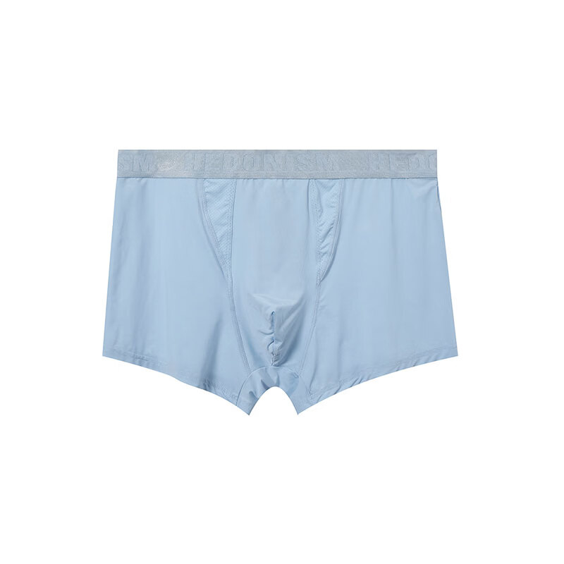 香蜜闺秀GOSO男士内裤平角透气舒适男士四角内裤（单条装） 1219006浅蓝 冰丝 L (170) （建议100-120斤）