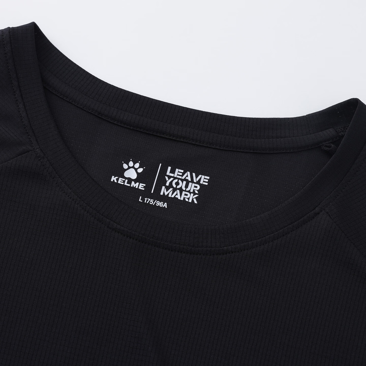 卡尔美（KELME）跑步T恤男2026夏季新品圆领健身训练抗菌速干短袖 玛瑙黑 L