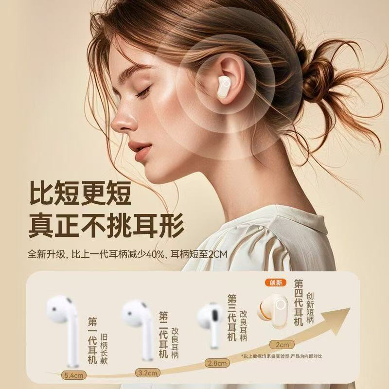 新科（Shinco）【柏林之音】无线蓝牙耳机2026新款入耳式运动跑步无线通话高音质长续航男女通用适用安卓苹果  天空白【旗舰版】