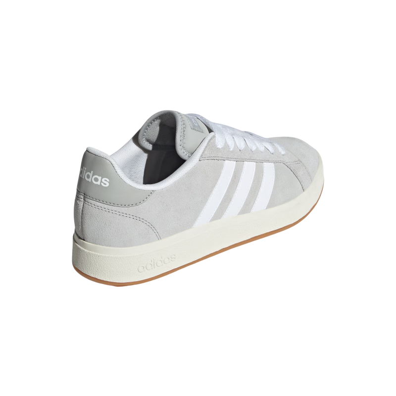 adidas「面包鞋」GRAND COURT BASE 00s休闲低帮板鞋男女阿迪达斯 浅灰/白色/树脂黄   43  