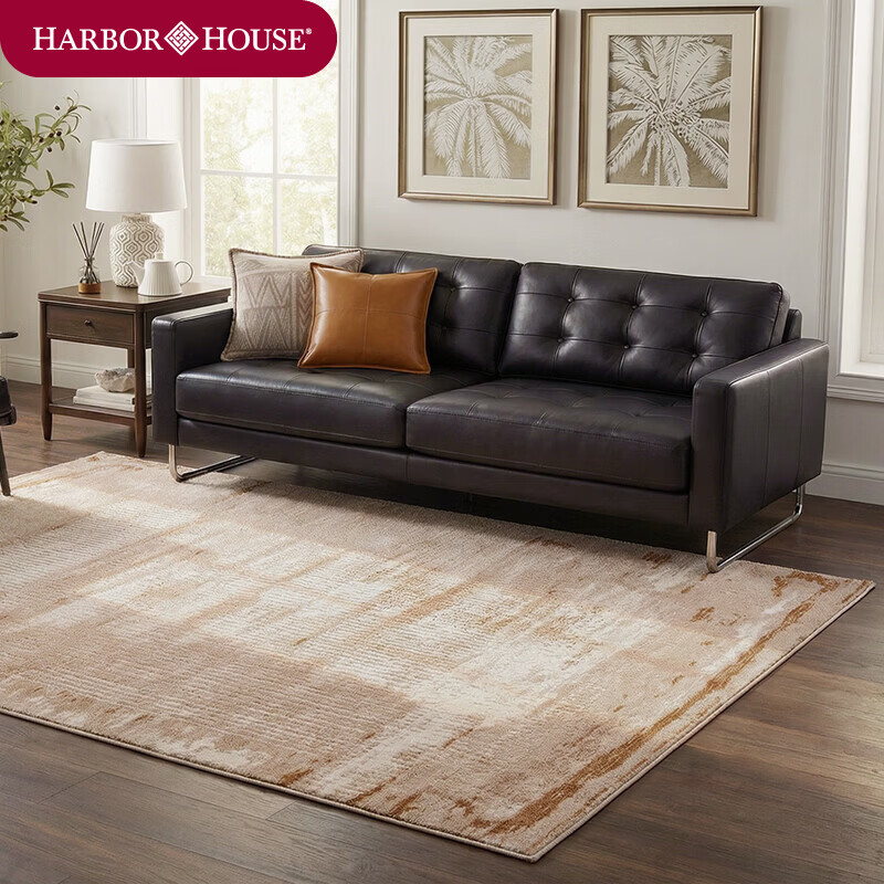 Harbor House美式居家客厅沙发地毯卧室防水防污机织地毯免洗免打理地垫 Garden YOY07-地毯 230cm*160cm 1件