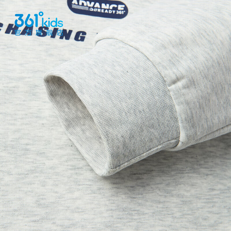 361°童装男童长袖针织套装儿童百搭年春秋新款女童圆领运动套装 原色花灰/原色花灰 150 cm