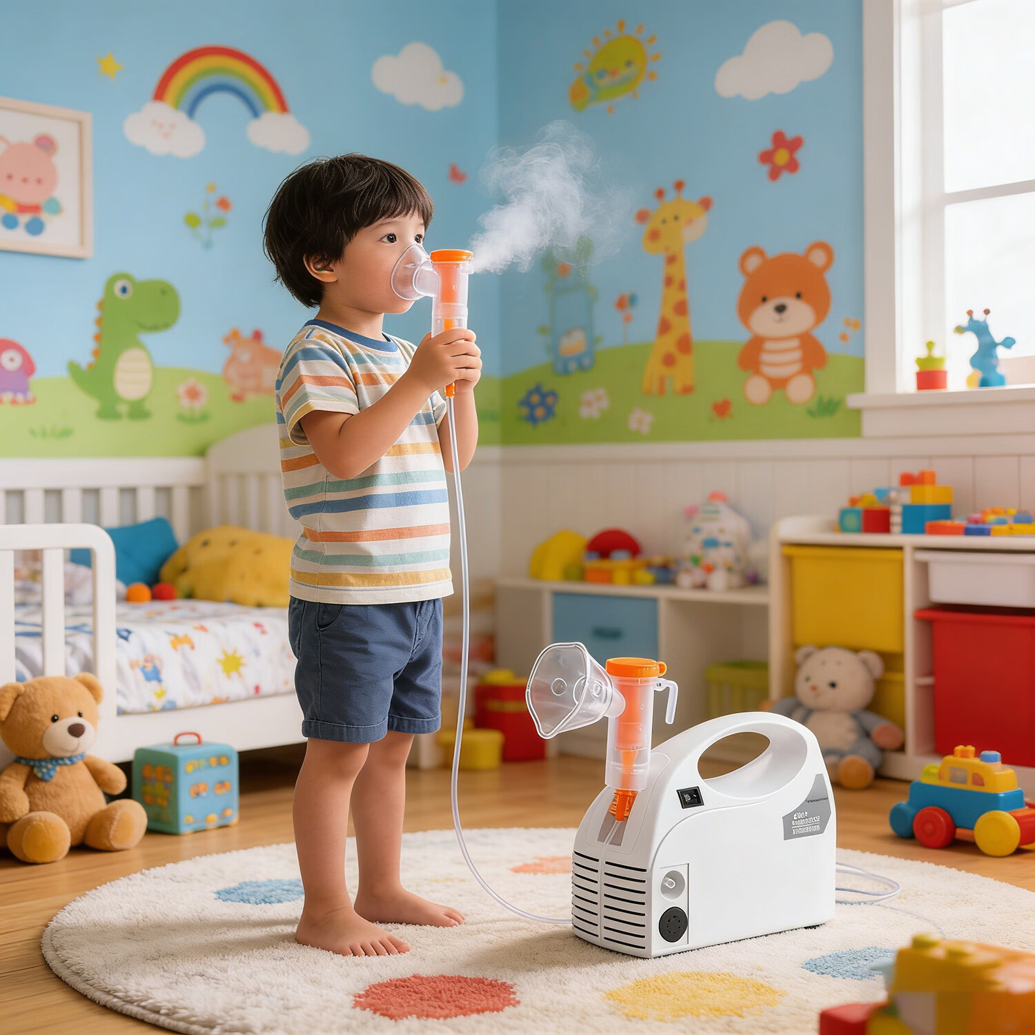 康立普（CANLIPE）雾化器家庭用医院同款雾化机吸入成人儿童空气压缩雾化器洗鼻器 家庭套装：加2套儿童雾化配件+加赠2套成人雾化配件