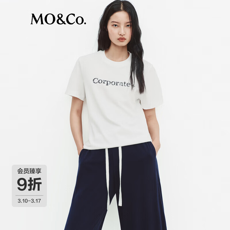 MO&Co.��C+ϵ�С�����T��2026����Ʒ�߲�ӡ������Բ�����MBF1TEE027 �ư�ɫ S /160 569Ԫ