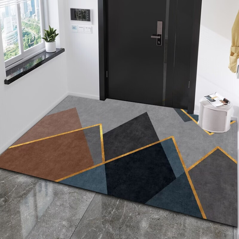 DONOYA 多罗亚硅藻泥入户门地垫门口入户地垫轻奢高级2026新款地毯门口入户脚垫 40*60厘米(2件装硅藻泥款) 轻奢-XY350