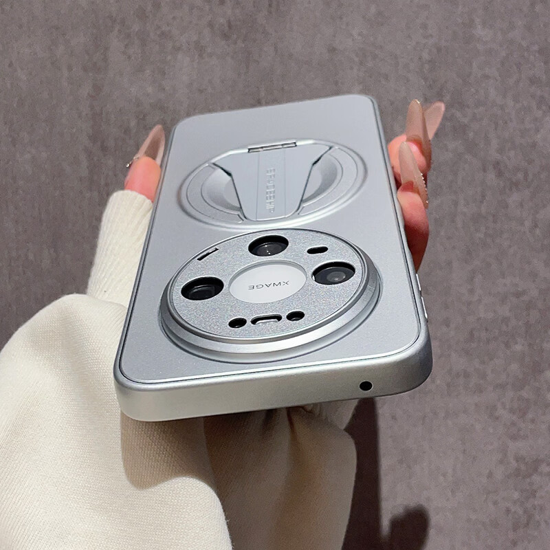 SN适用华为Mate80手机壳80Promax保护套mete70宇宙飞船支架60Pro+镜头全包50防摔外壳40网红创意情侣 【太空银】宇宙飞船系列-一体支架款 华为Mate60Pro+