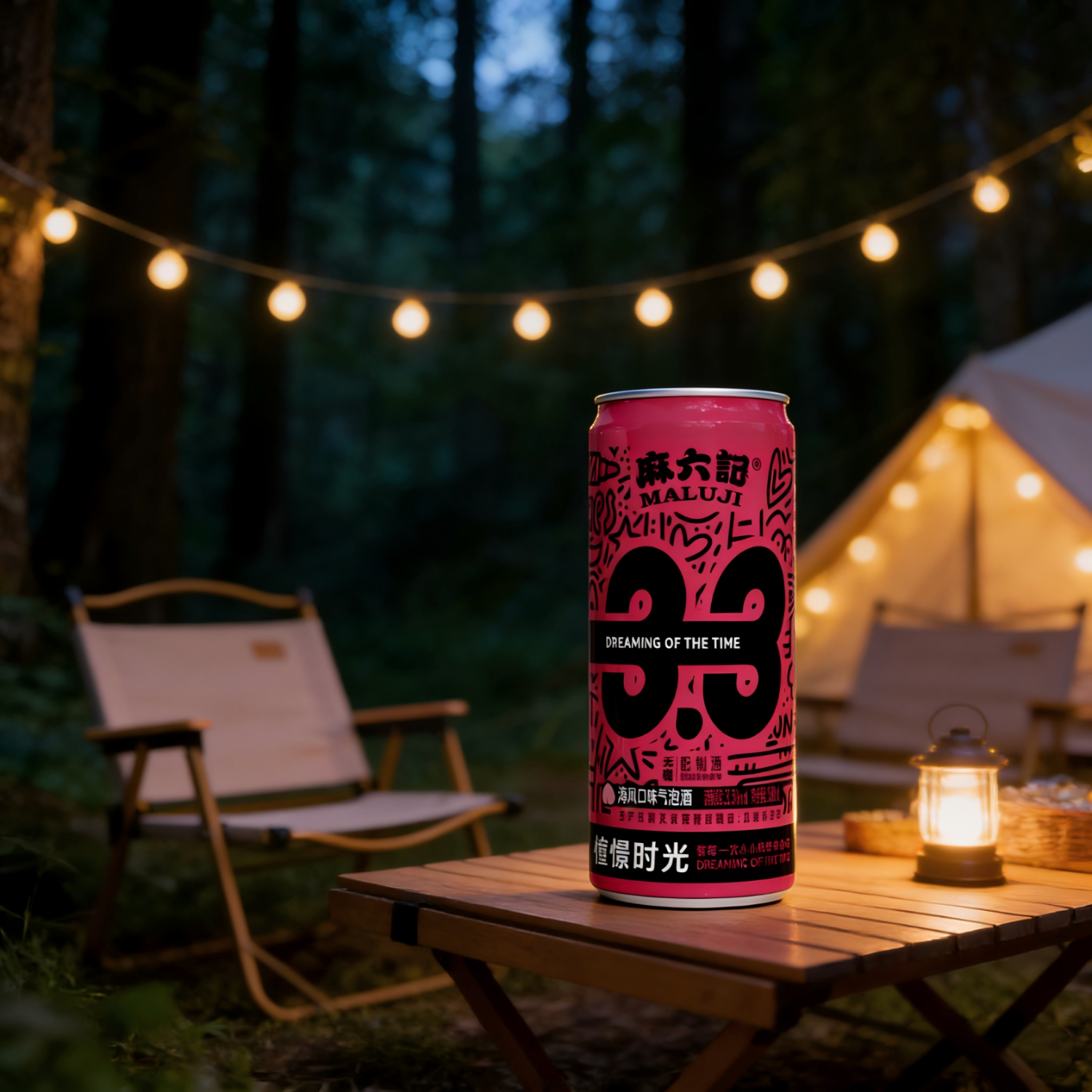 麻六记海风口味气泡酒3.3度女士微醺饮品年货气泡酒聚会小酌320ML 6罐装