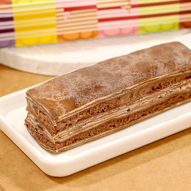 巧师傅 缤纷果味千层条蛋糕礼盒6味榴莲蓝莓巧克力甜品零食糕点 缤纷果味千层条礼盒6条*1盒