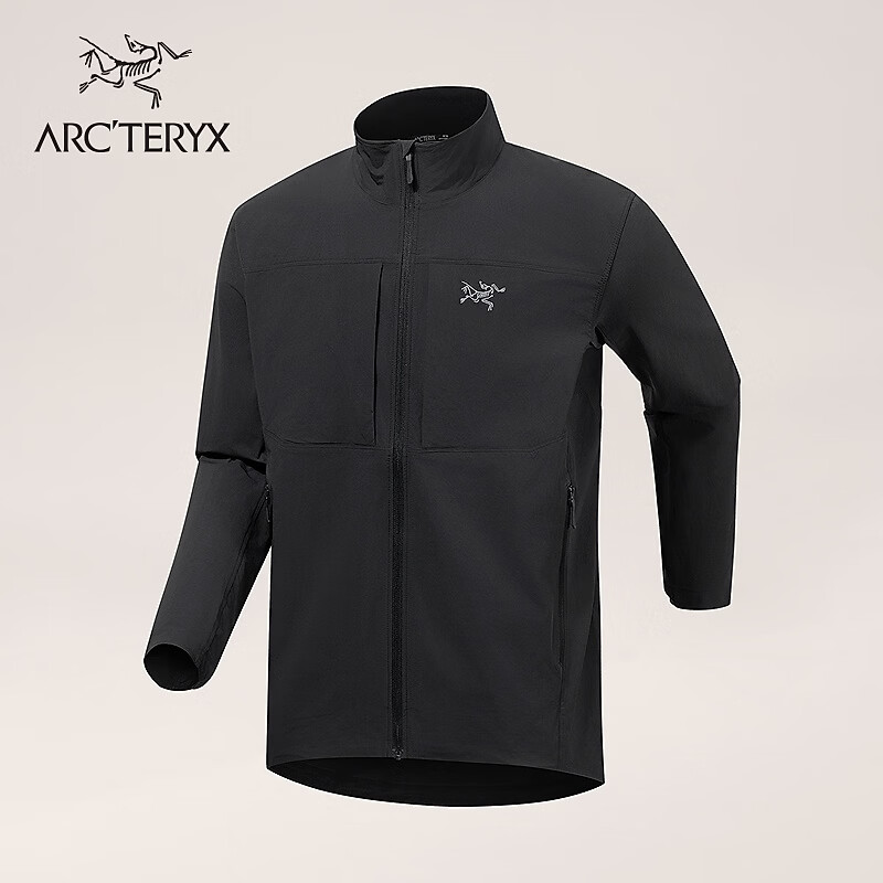 ARC'TERYX始祖鸟 GAMMA LIGHTWEIGHT JACKET 防风 男子 软壳夹克 BLACK/黑色 M