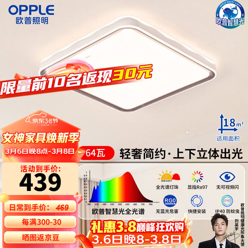 ŷ��������OPPLE��ȫ���׻��������ƿ�����LED�ƾ���ɫ�ɵ������ҵƼ�Լ���Ʒ��64W