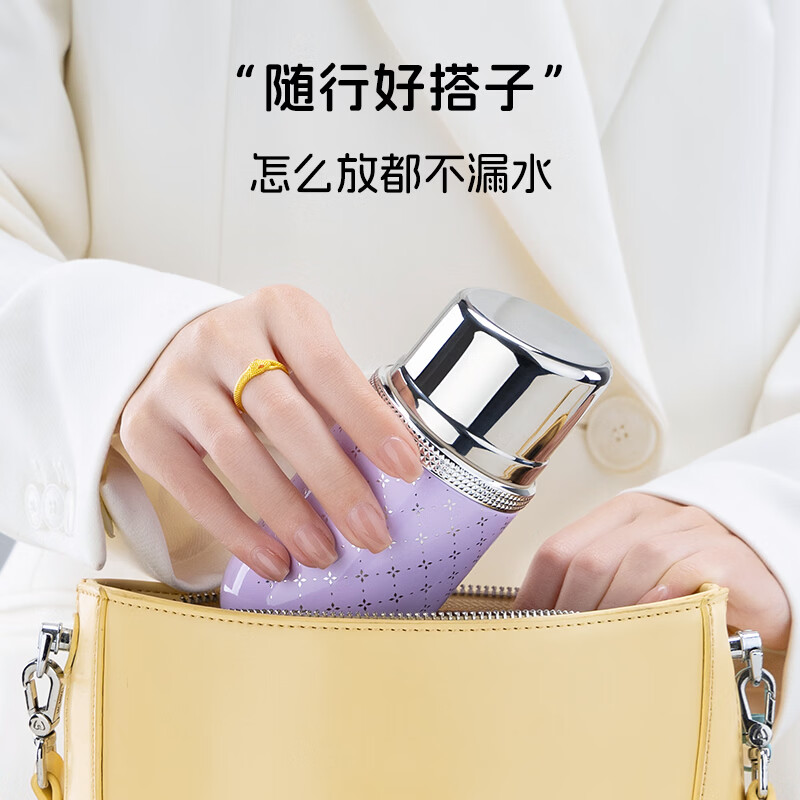 尚明(SAMADOYO)2026新款316L不锈钢焖茶保温杯便携水杯保温杯送老婆女朋友礼物 咖色