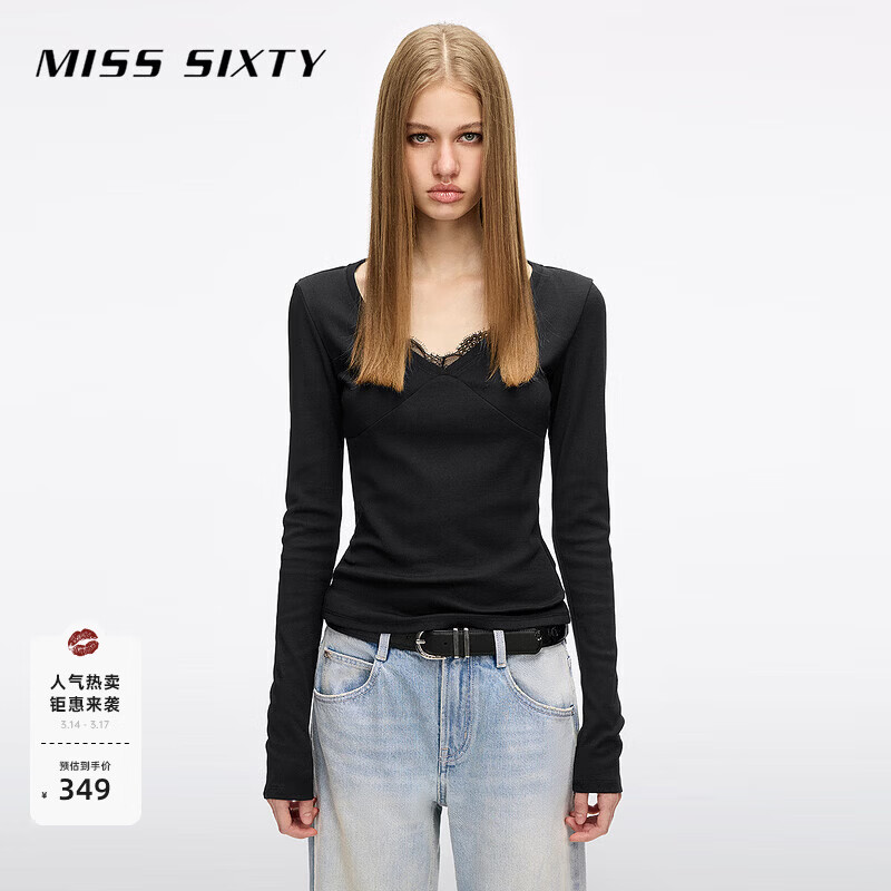MISS SIXTY2026�����¿��T��Ů������˿ƴ���Ը������̿����� ��ɫ S 349Ԫ