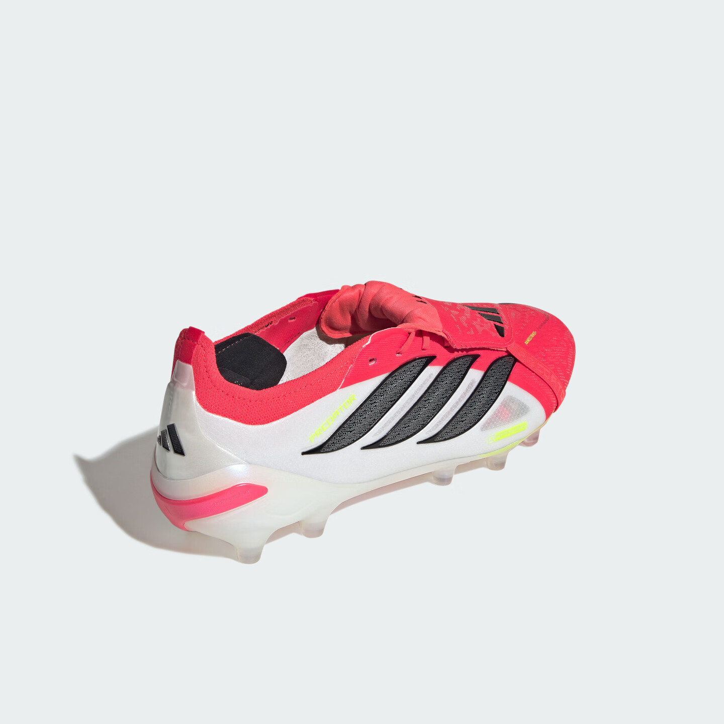 adidas PREDATOR ELITE FT AG人草翻折鞋舌足球鞋男女阿迪达斯 亮红/黑色/白色 43