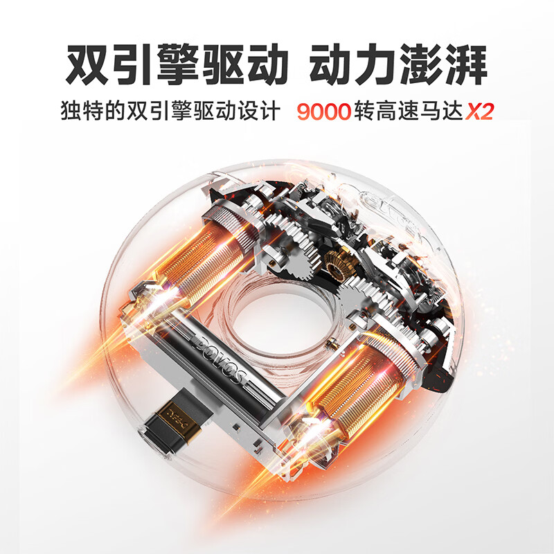 奔腾(POVOS)电动剃须刀甜甜圈2.0便携款刮胡刀智能迷你剃胡刀T003送男友礼物推荐 【甜甜圈2.0】月光白+礼袋