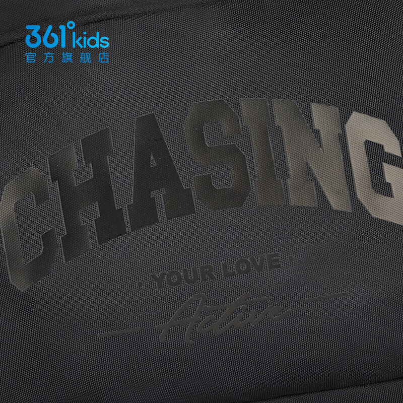 361°童装男女童开学上课双肩背包春季新款中大童书包 黑色 均码