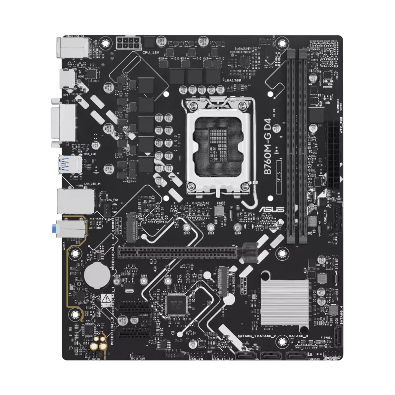 华硕（ASUS）B760M-G D4 主板支持 CPU 14600KF/12600KF（Intel B760/LGA 1700） B760M-G D4