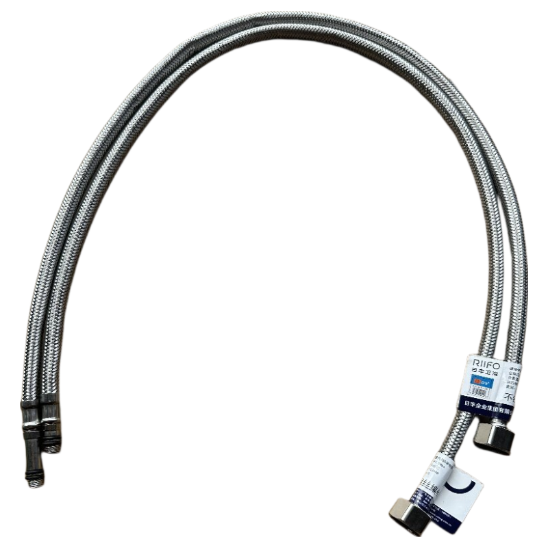 日豐面盆水龍頭進(jìn)水管防爆菜盆冷熱上水管304不銹鋼編織尖頭軟管 304不銹鋼尖頭管【50公分】2根