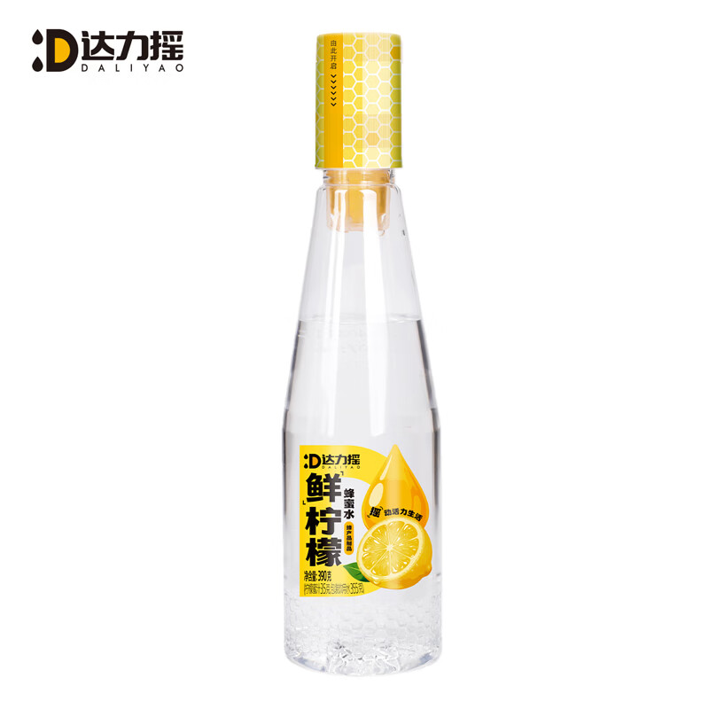 达力摇蜂蜜柠檬水分离式手摇解暑柠檬小青柑百香果整箱饮料果汁390g*6瓶 柠檬蜂蜜水390g*6瓶【整箱装】
